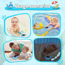 TKY Baby Bath Thermometer with Floating Toys - Digital Water & Room Temperature Monitor, Rechargeable Thermometer with Alerts for Newborn Bath Essentials, Infant Safety by TinyTreasures Baby Boutique