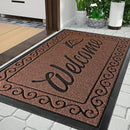 Yimobra Welcome Mat, Heavy Duty Sturdy Door Mats for Home Entrance Outdoor Indoor, Front Doormat for Outside Patio Floor Entry Porch Garage Office, Waterproof, Low Profile, 47 x 24, Maroon by CozyNest Decor