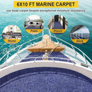 Marine Carpet,6 FT x 10 FT Deep Blue Indoor Outdoor Carpet 0.2" Thick Boat Carpet with Water-Proof TPE Backing, Non-Slide Outdoor Marine Carpet Roll for Home, Patio, Porch, Deck by CozyNest Decor