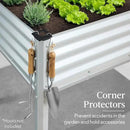 Best Choice Products 48x24x30in Galvanized Raised Garden Bed, Metal Elevated Planter Box, Vegetable Garden for Backyard, Patio, Balcony - Silver by GreenHaven Gardens