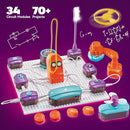 Circuit Board for Kids, SMILESSKIDDO 34 PCS DIY Electronics Exploration Kit with 70+ Projects, Physics Science Experiments Kit, School Family STEM Kits Educational Toy Gift for Kids 6+ by TinyTreasures Baby Boutique