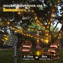 JMEXSUSS 4 Pack 100 LED Solar Fairy Lights, 33ft Warm White Solar String Lights Outdoor Waterproof, 8 Modes Copper Wire Solar Twinkle Lights for Garden Yard Tree Wedding by GreenHaven Gardens