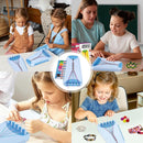 Friendship Bracelet Making Kit for Girls, Arts and Crafts Bracelets String Maker Kit for Kids Ages 8-12 Christmas Birthday Gifts (All Blue) by TinyTreasures Baby Boutique
