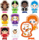 9 Pieces Happy Face Lacing Cards, 9 Double Sided Color Sewing Cards with 9 Colorful Laces, Educational & Learning Activity Games, Imagination Development Lacing Toys for Preschoolers, Kids by TinyTreasures Baby Boutique