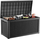 320 Gallon Deck Box Waterproof, UV Resistant Resin Outdoor Storage Box with Hydraulic Rod, Lockable Design and Enhanced Durability for Patio, Garden, and Poolside Use by GreenHaven Gardens
