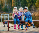 Urban Deco Kids Fishing Pole Set Portable Telescopic Kids Fishing Rod and Reel Combo Kit with Tackle Box for Beginners, Boys,Girls,Youth,Children by TinyTreasures Baby Boutique