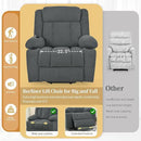 Oversize Power Lift Recliner Chair for Big and Tall with Extended Footrest, Large Electric Lift Chairs, 400lbs Capacity, Remote Control, Cup Holders & Side Pockets by CozyNest Decor
