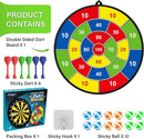 Large Dart Board for Kids, Kids Double-Sided Dart Board with Sticky Balls and Darts, Indoor/Outdoor Sport Fun Party Play Game Toys, Gifts for 3 4 5 6 7 8 9 10 11 12 Year Old Boys Girls by TinyTreasures Baby Boutique