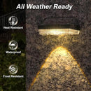 Ellasay Solar Powered Lights for Fence: 10 Lighting Modes with RGB - Waterproof IP65 - Bright Lens LED for Outdoor Wall Garden Deck Patio Porch Yard Pool 16 Pack by GreenHaven Gardens