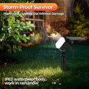 Solar Spot Lights Outdoor, 92 LEDs Landscape Lighting with 3 Lighting Modes and Auto On/Off, IP67 Waterproof Spotlights, Outdoor Solar Lights for Yard Garden, 8 Pack (Cool White) by GreenHaven Gardens