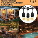 Banord Outdoor String Lights, 48FT Waterproof Patio Lights with 2W Dimmable LED Bulbs, for Outdoor Backyard, Garden, Deck, Porch, Gazebo, Balcony, Camping, Party by GreenHaven Gardens