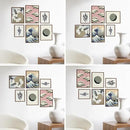 HAUS AND HUES Two 8x10, Two 11x14, Two 12x16 - Framed Walnut by CozyNest Decor