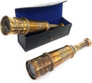 ALADEAN Vintage Spyglass Telescope Engraved PSALM 32:8 - Find Best Pathway - Inspirational Gifts Meaningful Gift Gadget Functional 16" Brass Spyglass with Brilliant Magnification in Gift Box by TinyTreasures Baby Boutique