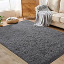 4x6 Area Rug for Living Room: Fluffy Shag Soft Washable Rugs Fuzzy Plush Indoor Carpet for Bedroom Nursery Playroom Dorm Kids Girls Boys Room (Dark Grey, 4'x6') by TinyTreasures Baby Boutique