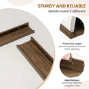 Axeman Picture Ledge Shelf, Floating Shelves for Wall Decor Storage Set of 6, 16 inch Floating Wall Mounted Shelves, Wall Shelves with Lip for Living Room, Bedroom, Nursery, Bathroom, Kitchen, Walnut by TinyTreasures Baby Boutique