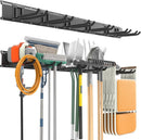 EVERHANGER Garage Tool Storage Organizer, Wall Mount Garden Tool Rack Organization, Heavy Duty Folding Chair Hangers with 6 Adjustable Hooks, Max Load 450lb, 48inch by GreenHaven Gardens