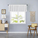 Sutuo Home Boho Sheer Curtain Valance Crochet Lace with Bohemian Hollow Knitted Handmade Tassels, Short Farmhouse Window Treatment for Kitchen Cafe, Rod Pocket, 1 Panel 59" W x 24" L, White by CozyNest Decor