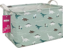 Rectangular Storage Basket Fabric Organizer Bin for Toys,Books,Clothes,Gifts,Pets-Perfect for Home,Office,Nursery,Dorm,Shelf(Rec dinosaur) by TinyTreasures Baby Boutique