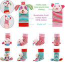 BLOOBLOOMAX Sock rattles for Babies 0-24 Months Baby Animal Foot Finder Educational Toys by TinyTreasures Baby Boutique