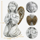 Outdoor Decor - Angel Statue, Solar Powered, Praying Angel for Patio, Lawn, Porch by GreenHaven Gardens