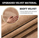 PrinceDeco Sectional Couch Covers 4 Pieces Couch Covers for Sofa Velvet Separate Couch Cover L Shape for Left/Right Chaise(3 Seater + 1 Chaise,Camel) by CozyNest Decor