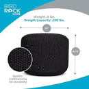 BIRDROCK HOME Outdoor Pouf Ottoman | Hand Woven Waterproof Foot Stool with Bead Bag Filling | Boho Foot Rest for Patio, Living Room, Porch & Outdoor Seating | Lightweight, Soft Stuffed Chair | Black by CozyNest Decor