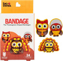 BioSwiss Bandages, Thanksgiving Shaped Self Adhesive Bandage, Latex Free Sterile Wound Care, Fun First Aid Kit Supplies for Kids and Adults, 24 Count by TinyTreasures Baby Boutique