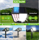 Solar Spot Lights Outdoor Waterproof IP67, Solar Powered Lights Outdoor with 53 LED & 3 Modes, Landscape Spotlight Wall Light for Garden Yard Pathway Driveway 4 Pack (Cool White) by GreenHaven Gardens