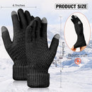 Geyoga 2 Pairs Women's Winter Touch Screen Gloves Soft Warm Fleece Lined Knit Elastic Cuff Winter Texting Gloves by TinyTreasures Baby Boutique