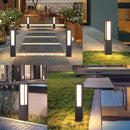 Solar Pathway Lights Outdoor, 32 Inch Modern Landscape Bollard Lighting Solar Powered Path Light, IP65 Waterproof 3000K LED Garden Luxury Lights for Driveway, Lawn, Patio, Yard, Walkway by CozyNest Decor