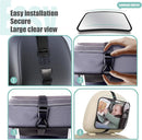 Baby Car Mirror, Universal Fit, Headrest Mount, Shatterproof, Stable, Easy Install, Compatible with Most Cars & SUVs by TinyTreasures Baby Boutique