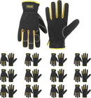 HANDLANDY Leather Work Gloves for Men & Women, Reinforced Durable Garden Gloves, Cowhide Working Glove for Gardening by GreenHaven Gardens