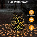 Hanging Solar Lanterns Outdoor Waterproof Star Moon Solar Lights Metal Outdoor Decor, LED Decorative Solar Garden Lights for Garden, Backyard, Tree, Porch(1 Pack) by GreenHaven Gardens