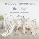 12 in 1 Toddler Outdoor Playset with Swing, Indoor Swing and Slide Set Playground for Toddlers 1-3, Durable Climber Basketball Hoop Ball Toddler Indoor Playset for Home Playground-White Grey by TinyTreasures Baby Boutique
