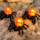 6 Pack Halloween Flameless Candles Battery Operated LED Spider Tealight Candles for Halloween Home Decorations, Light Up Halloween Decorations Indoor for Table Party Office Fireplace Halloween Gifts by CozyNest Decor
