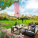 Large Aluminium Wind Chimes Outside, Soothing Melodic Memorial Sympathy Wind Chime, Suitable Outdoor Garden Decor, Gift for Mom Women Neighbors (Pink Wind Chimes-36) by CozyNest Decor