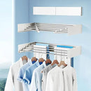 Drying Rack Clothing,Clothes Drying Rack Wall Mounted,Collapsible Hanging Racks for Laundry,Laundry Drying Rack,Wall Mounted Clothes Rack(31.5"-White) (White, 31.5 Inch) by CozyNest Decor