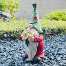 Garden Gnome Statue Outdoor Decor, Solar Garden Gnome Figurine Light, Resin Statues Sculpture for Patio Yard Lawn Outdoor Decorations by GreenHaven Gardens