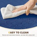 downluxe Chair Cushions for Dining Chairs, Waterproof Kitchen Chair Pads, Non-Slip Dining Seat Cushion with Ties, 17" x 16" x 2.5", Blue, 4 Pack by CozyNest Decor