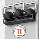 16.9 Inch Wide Large Capacity Magnetic Spice Rack for Refrigerator, 4 Pack Metal Fridge Shelf, Black by CozyNest Decor