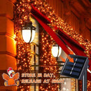 JMEXSUSS 4 Pack Orange Solar Fairy Lights, Total 400 LED 132 FT Orange Halloween Light, 8 Modes Copper Wire Solar String Lights Outdoor Waterproof for Halloween Garden Yard Tree Christmas Decor by GreenHaven Gardens