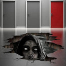 3D Halloween Floor Decals Scary Halloween Zombie Stickers for Living Room, Spooky Blind Women Scratching Floor Stickers Vinyl Removable Decals Art Decorations Party Supplies for Bar Pub by CozyNest Decor