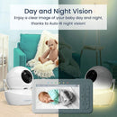 Babysense True Sleep HD Video Baby Monitor with Camera and Audio & Baby Sleep Breathing Movement Monitor, No Wifi, Non Wearable Non Contact Monitoring with 2 Under-Mattress Sensors, Full Crib Coverage by TinyTreasures Baby Boutique