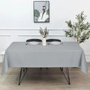 sancua Square Tablecloth - 70 x 70 Inch - Stain and Wrinkle Resistant Washable Polyester Table Cloth, Decorative Fabric Table Cover for Dining Tables, Buffet Parties and Camping, Silver Grey by CozyNest Decor