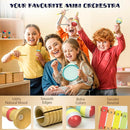 MINIARTIS Baby Musical Instruments Set - Montessori Musical Toys for Toddlers 1-3 | Modern Boho Kids Xylophone with Songbook | Neutral Colors Wooden Percussion Instruments | Preschool Educational 3+ by TinyTreasures Baby Boutique