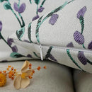 YOUR SMILE Classical Embroidery Jacquard Purple Square Decorative Throw Pillow Case Cushion Cover,12x20 inch by CozyNest Decor