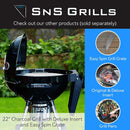 SnS Grills Slow ‘N Sear EasySpin Charcoal Grill Cooking Grate - Compatible with Weber and Other Grills, 2-Zone Stainless Steel Hinged Replacement - Tailgating & Backyard Cooking - 26” Inches by GreenHaven Gardens