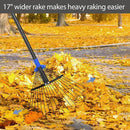 Rake for Leaves, 5ft Adjustable Metal Garden Leaf Rake with Expandable Head 7-16", Small Cllapsible Rakes for Lawns Gardening Camping Heavy Duty by GreenHaven Gardens
