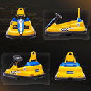 Aosom Toddler Bumper Car, 360° Rotation 6V Kids Electric Ride on Bumper Car with EVA Bumper Edges, Twins Motor, Songs, Horn, LED Lights, Safety Belt for 18-48 Months, Yellow by TinyTreasures Baby Boutique