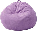 Hobestluk 2.5FT Bean Bag Chair Beanbags Small Bean Bag Chair with Filler Included Teardrop Bean Bag with Removable Cover for Bedroom Living Room (Small, Purple) by CozyNest Decor